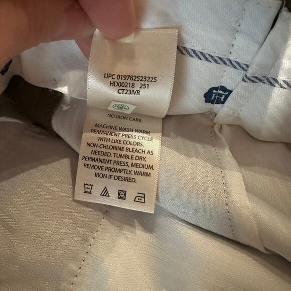 NWT Haggar Size 38x30 Dress Pants Olive Brown Classic Fit Plain Front Comfort - Picture 5 of 15